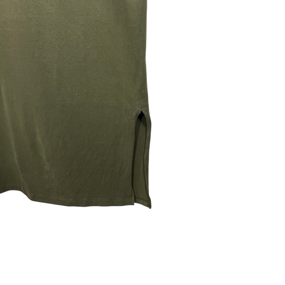 Madewell Oversized Pocket Tee Dress Sueded Cotton in Kale Style NB470 Size Large - Picture 6 of 9